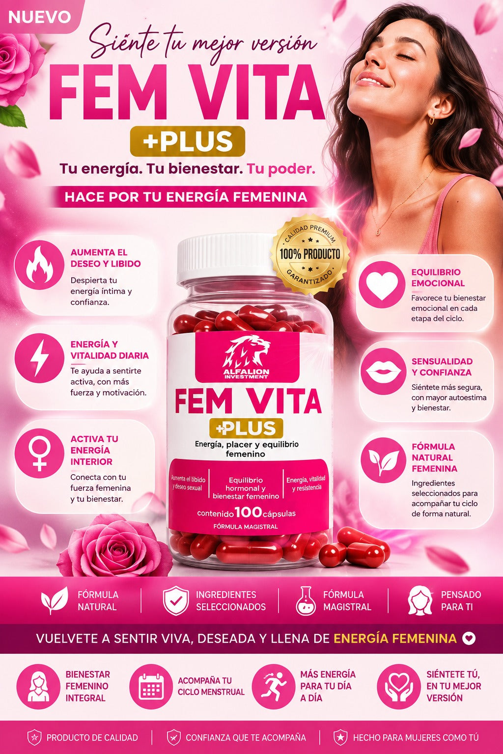 🌹 FEM VITA PLUS – Vitalidad, Energía y Bienestar Femenino