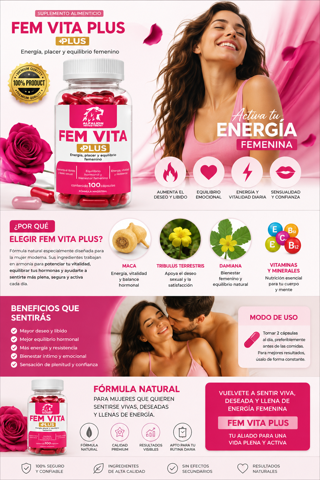 🌹 FEM VITA PLUS – Vitalidad, Energía y Bienestar Femenino