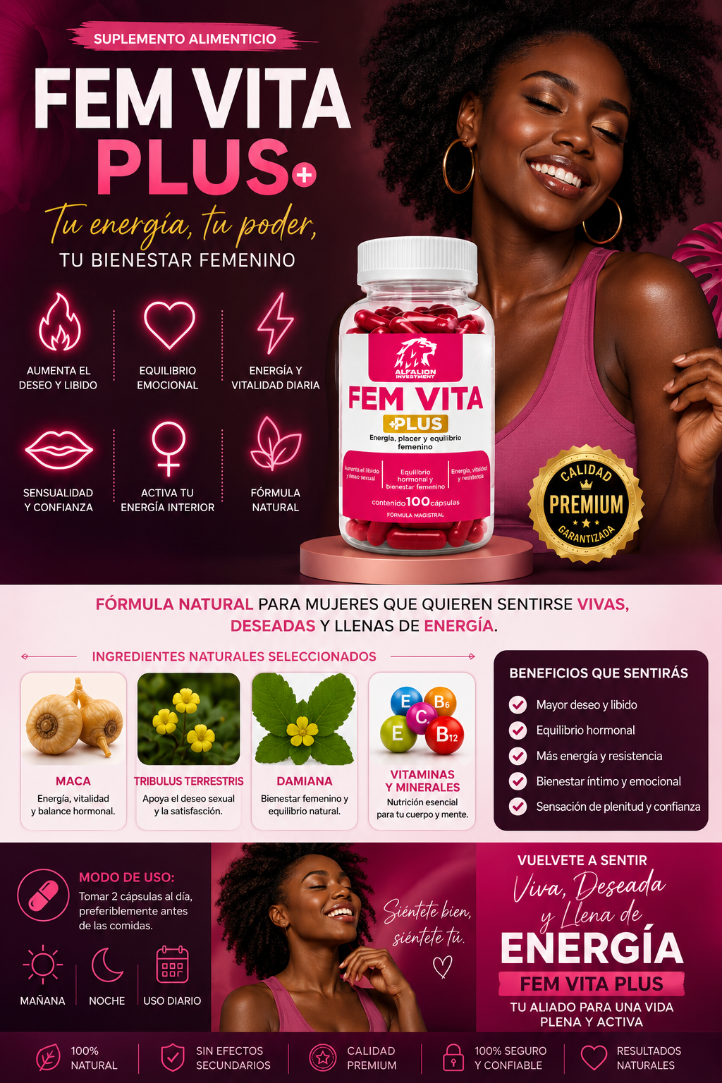 🌹 FEM VITA PLUS – Vitalidad, Energía y Bienestar Femenino