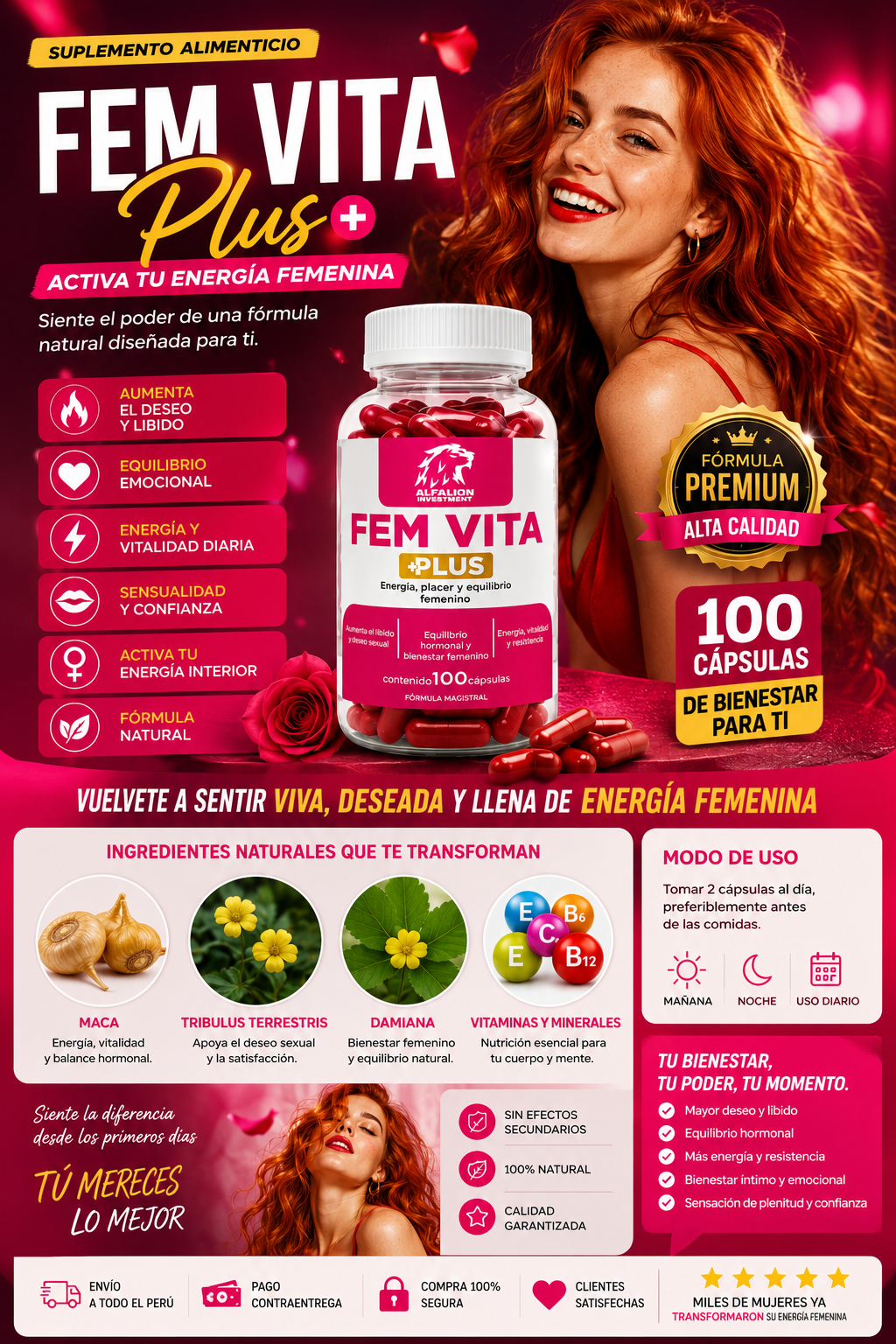 🌹 FEM VITA PLUS – Vitalidad, Energía y Bienestar Femenino