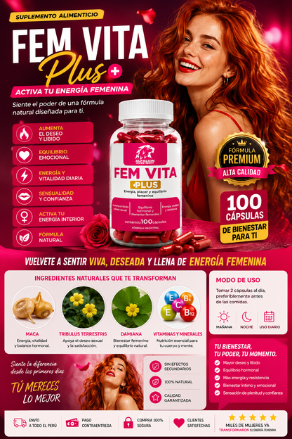🌹 FEM VITA PLUS – Vitalidad, Energía y Bienestar Femenino