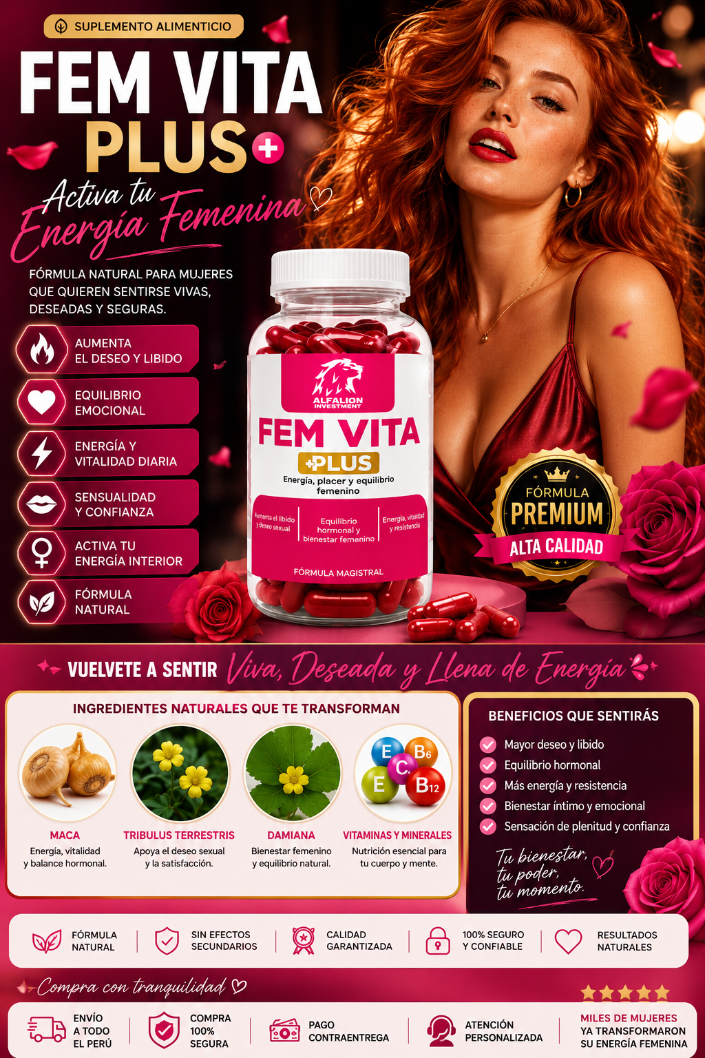 🌹 FEM VITA PLUS – Vitalidad, Energía y Bienestar Femenino